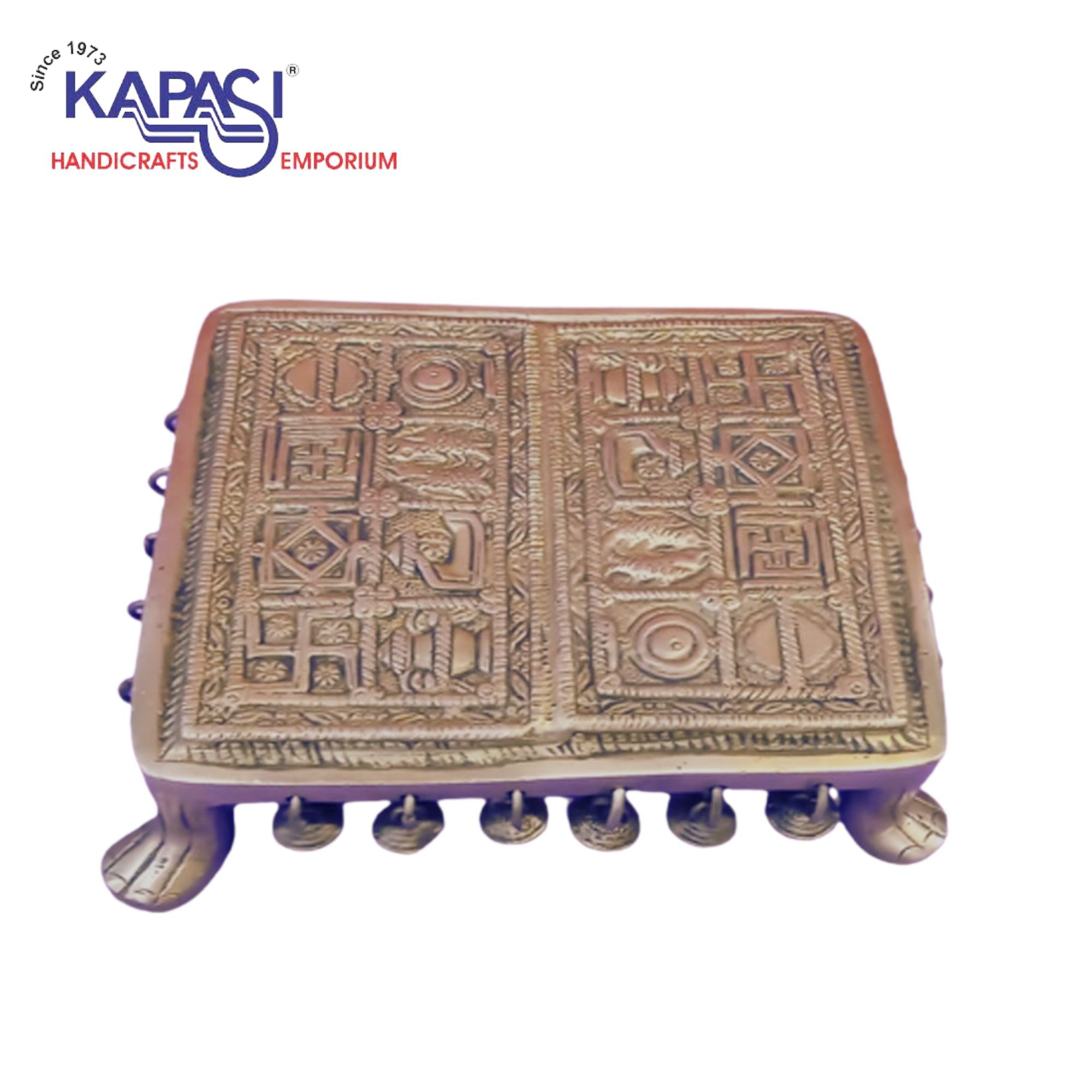 Bajoth Pooja Chowki Exquisite Designs At Kapasi Handicrafts