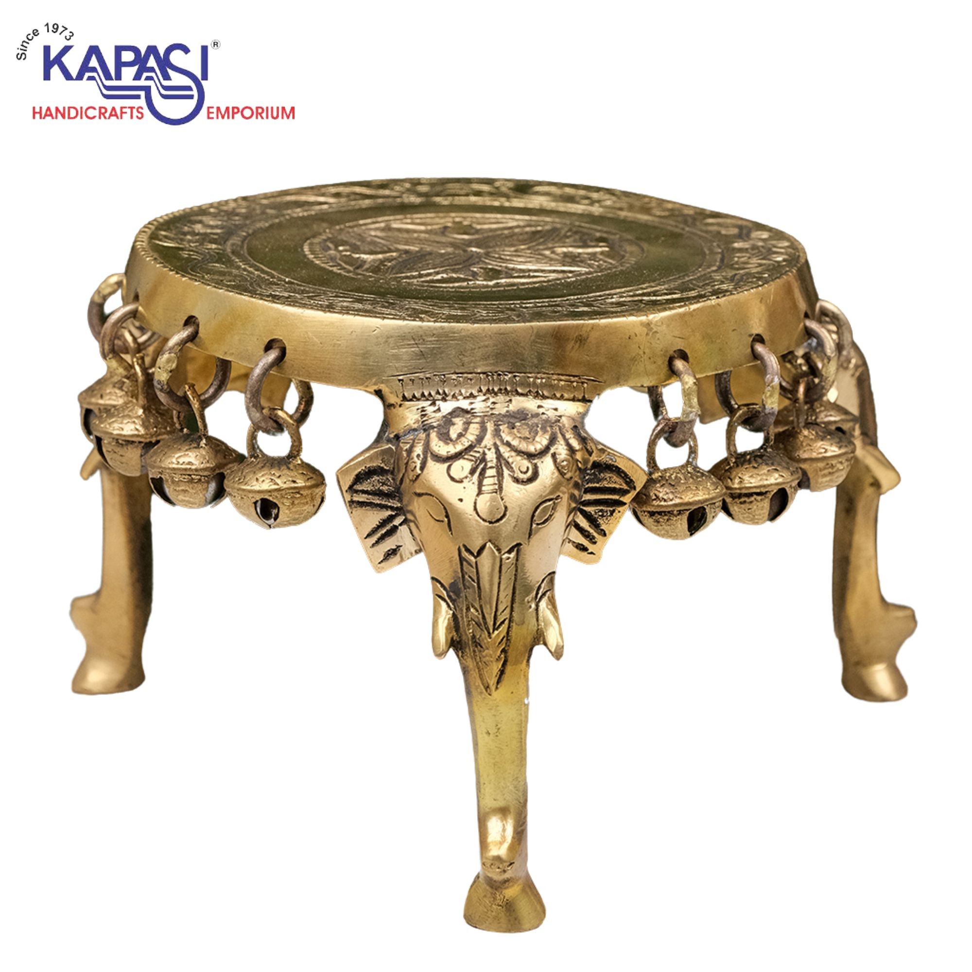Bajoth Pooja Chowki Exquisite Designs At Kapasi Handicrafts